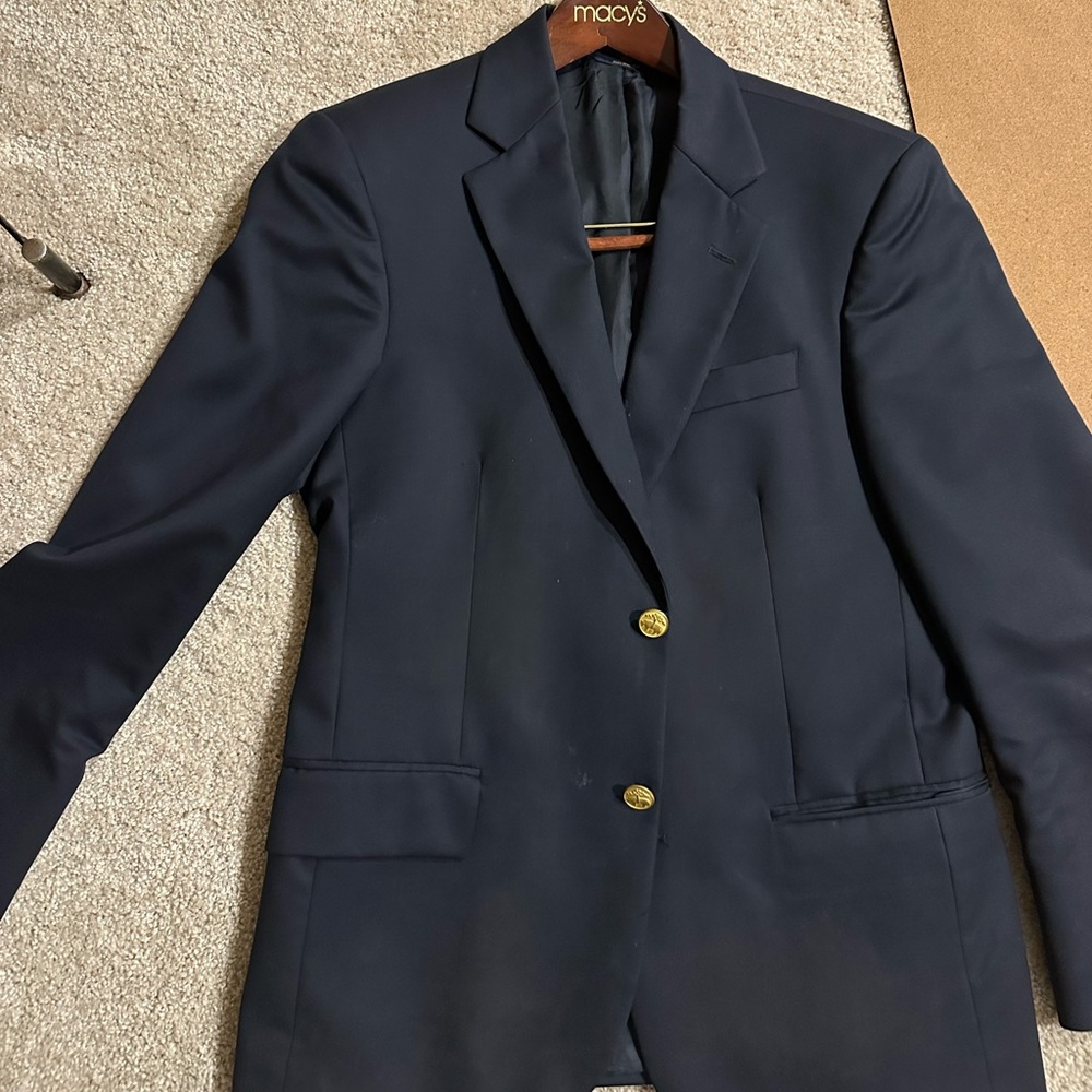 Classic Brooks Brothers Navy Blazer Size 36s - Madison Fit.